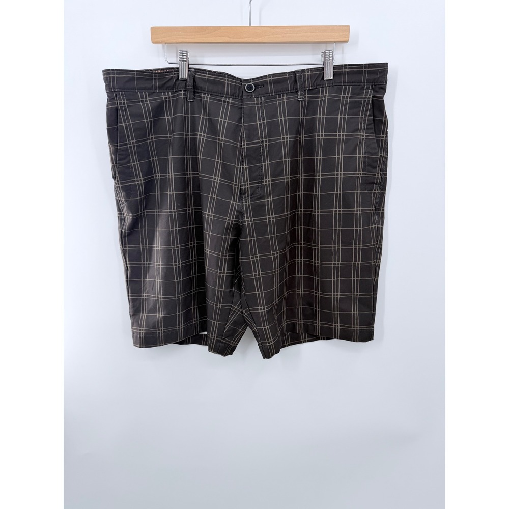 Tommy Bahama Shorts Mens 40 Brown Plaid Paradise Tech Performance Stretch‎